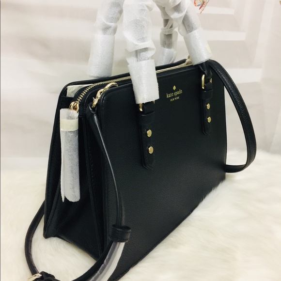 NWT Kate Spade Black Mulberry Satchel Crossbody Bag - Picture 4 of 11